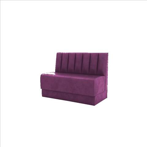 Why a Purple Channel-Back Booth Makes a Bold Statement