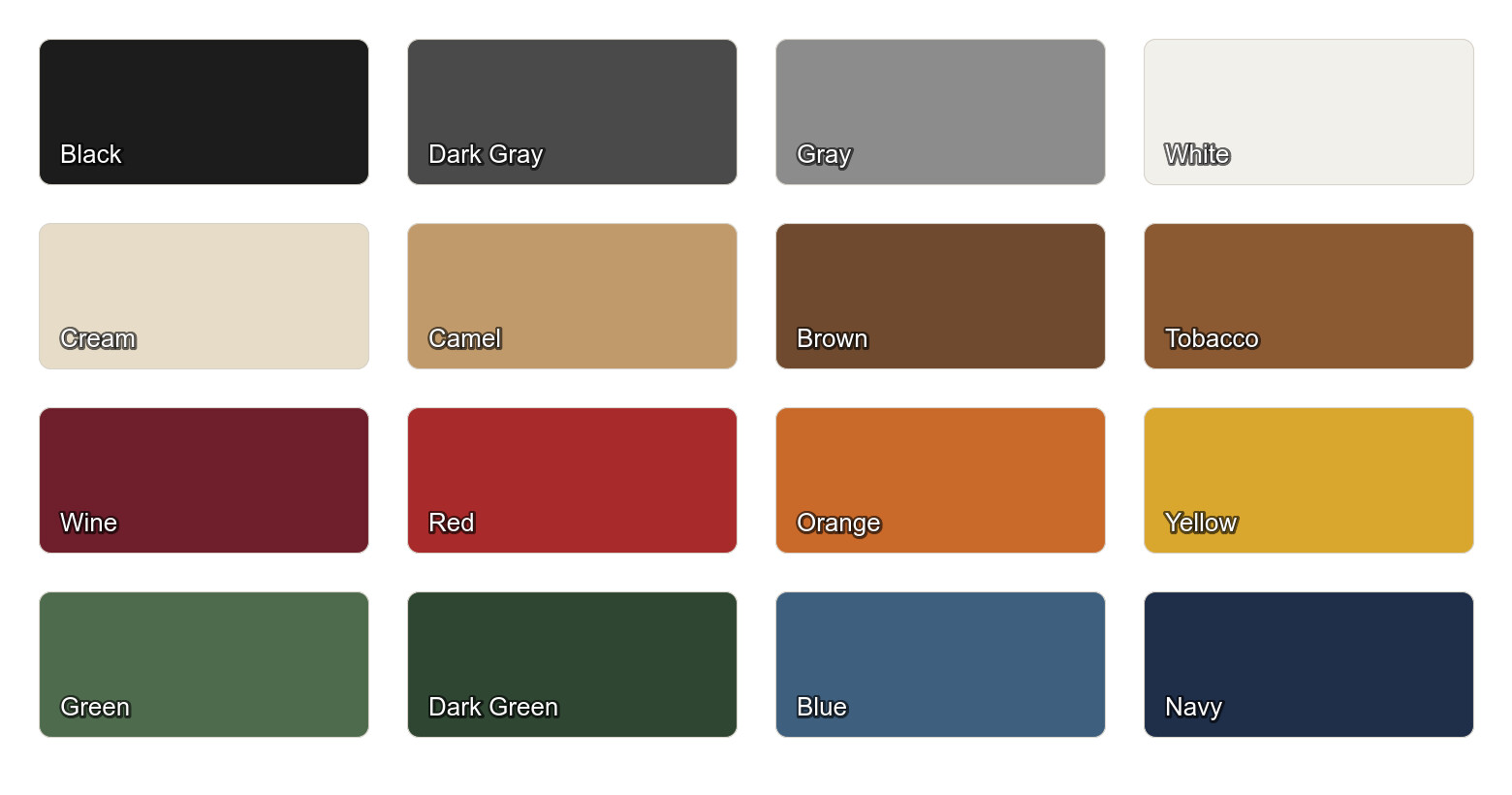 Tcl vinyl swatches